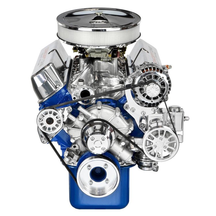 SFL03M Pulley Kit for Small Block Ford 289-302, w/ Alternator/Power Steering , Long Water Pump [Machined]