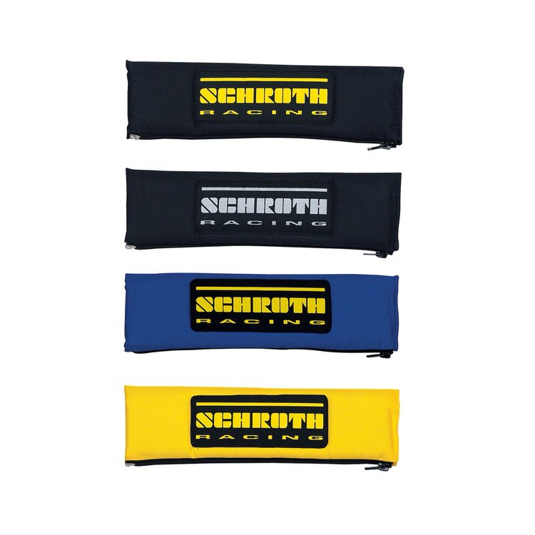 SR 00229 Competition Harness Pads, 3 in. Width [Black w/Silver Patch]