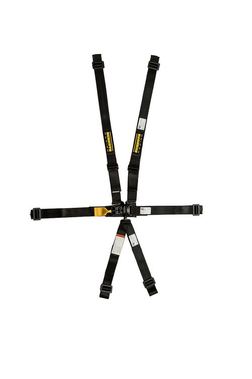 SR 61051Y LatchLink-II Harness, Left Side Pull Up, Non-Adjust Right, Double Shoulders, 5-Point In-Line Pull Up Sub [Black]