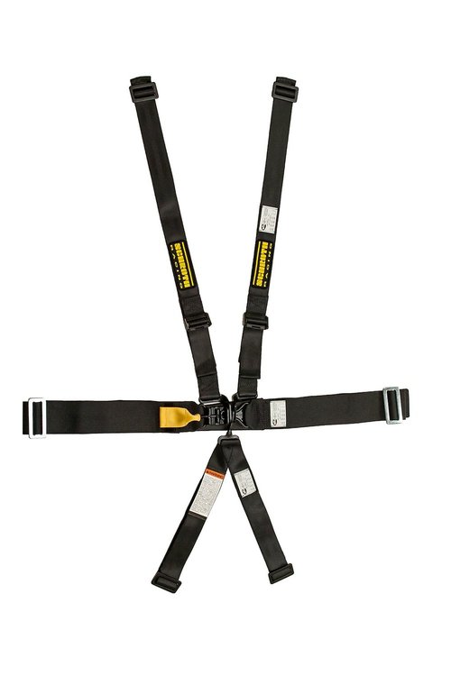 SR 71760D LatchLink-III Harness, Pull Up Left & Right, 3 in. Shoulder, 6-Point V Sub [Black]