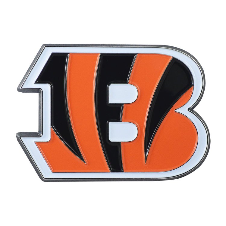 22545 3D Metal Emblem, Cincinnati Bengals [Orange]