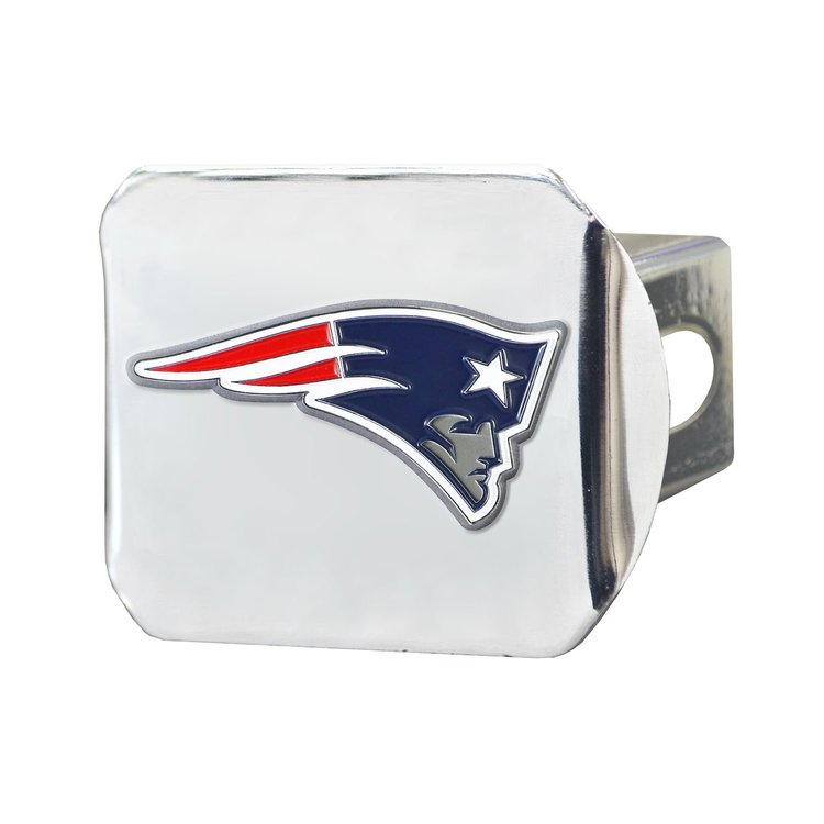 22585 Hitch Cover w/ 3D Color Emblem, New England Patriots [Blue]