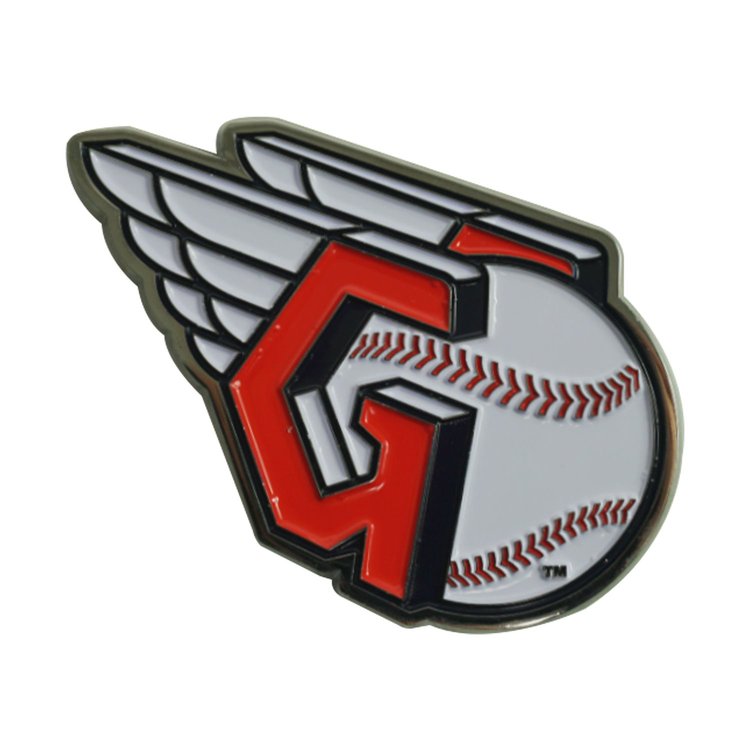 26563 3D Metal Emblem, Cleveland Guardians [Red]