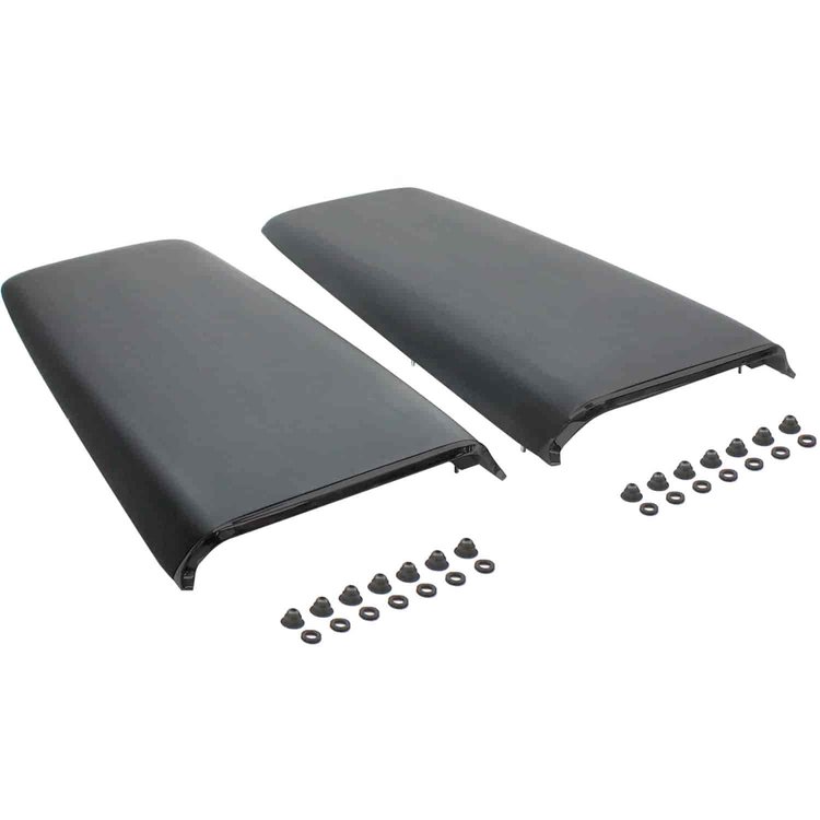 69-72 A / B-Body Twin Hood Scoops w/ Black Bezels
