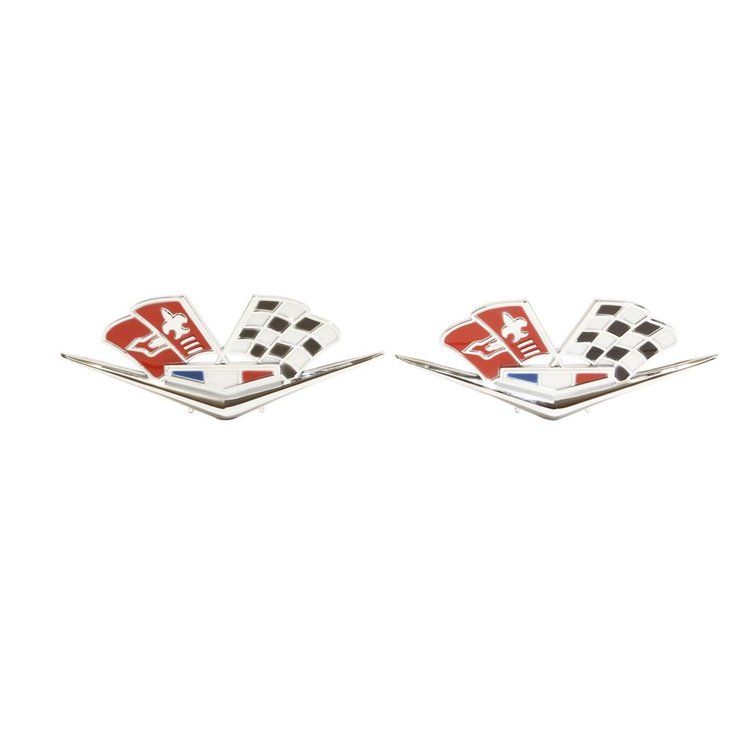 2160 Front Fender Emblem 1962-63 Chevy Corvette