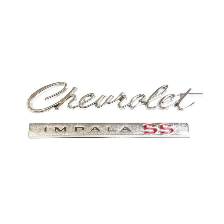 2568 Rear Emblem 1966 Chevy Impala SS