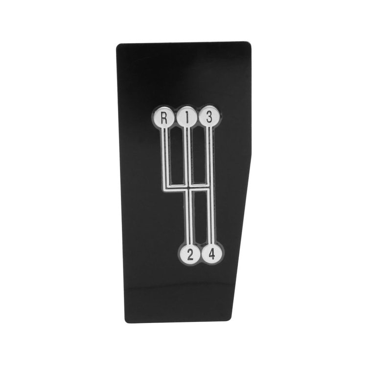 5441 Console Shift Pattern Plate 1968-76 Chevy Corvette