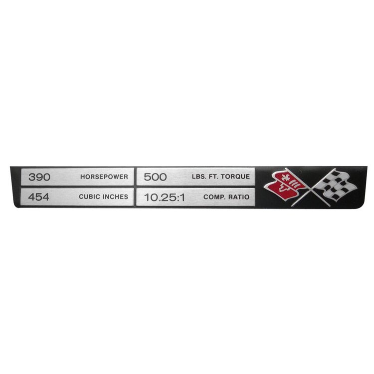 5906 Corvette Engine Data Plate