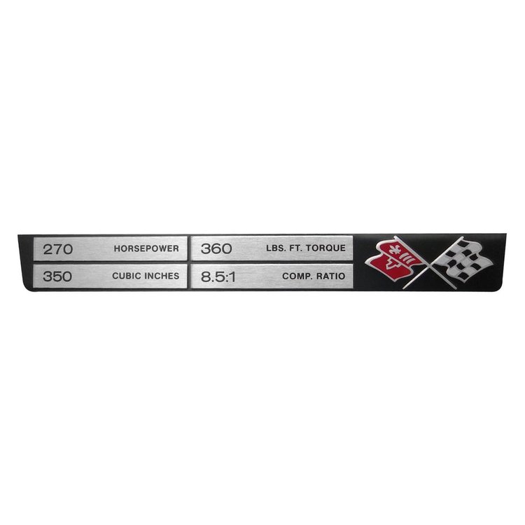 5907 Corvette Engine Data Plate
