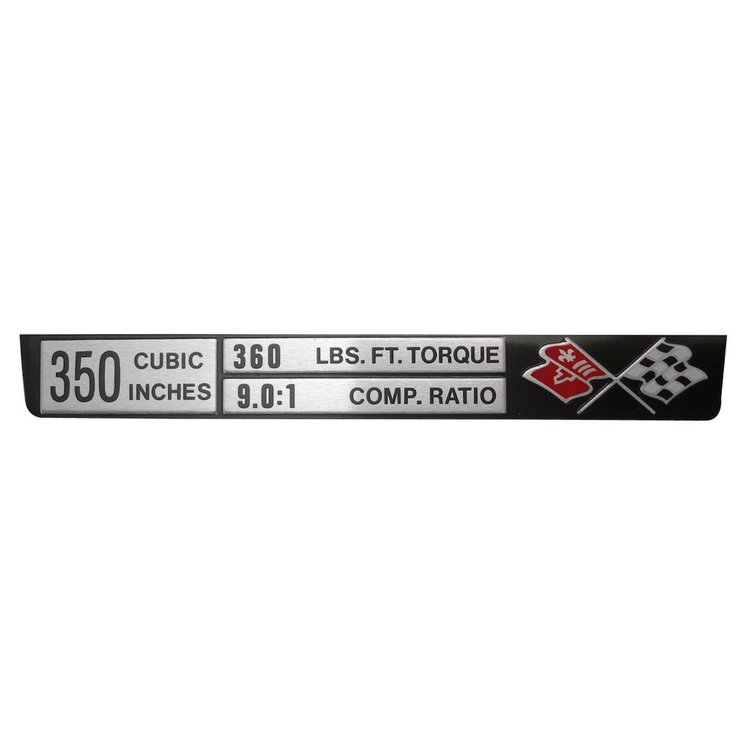 5912 Corvette Engine Data Plate