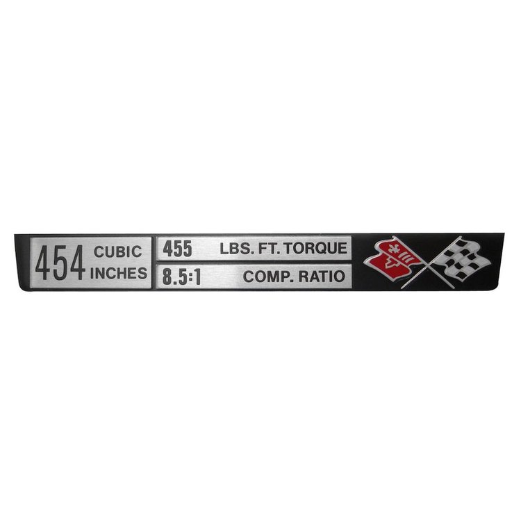 5913 Corvette Engine Data Plate