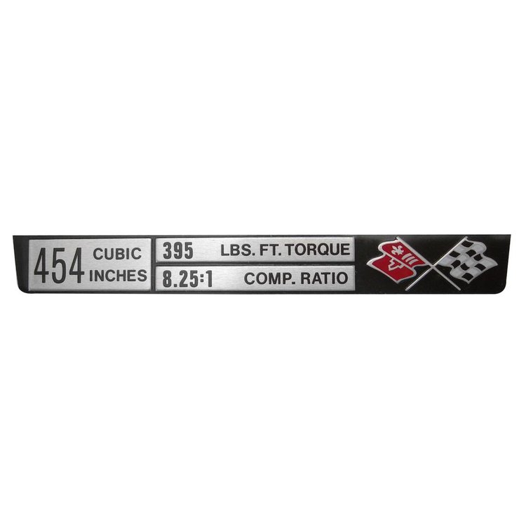 5916 Corvette Engine Data Plate