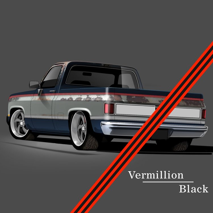 9000-P 2-Tone Paint Break Stripe Kit for 1981-1991 GM Full-Size Truck