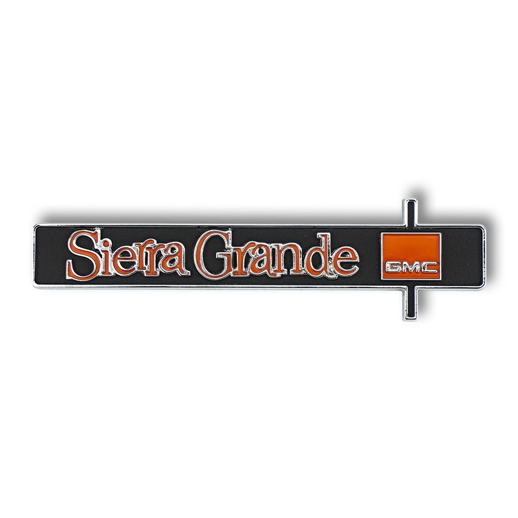 9706 "Sierra Grande" Dash Emblem for 1975-1980 GMC Full Size Trucks