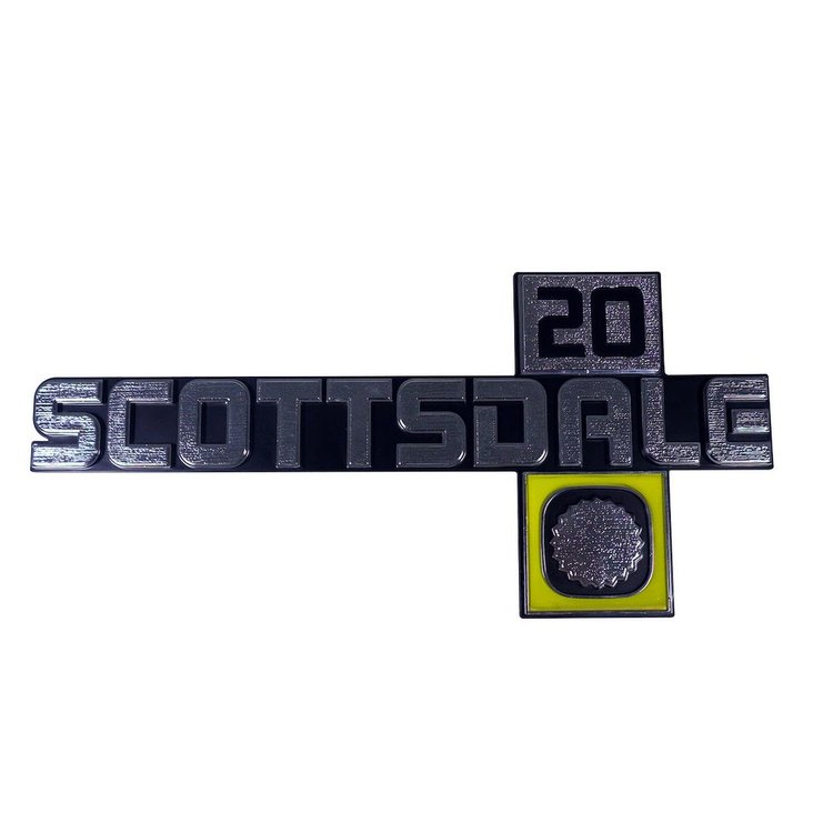 9909 "Scottsdale 20" Fender Emblems 1981-1988 Chevy Scottsdale 20 Truck