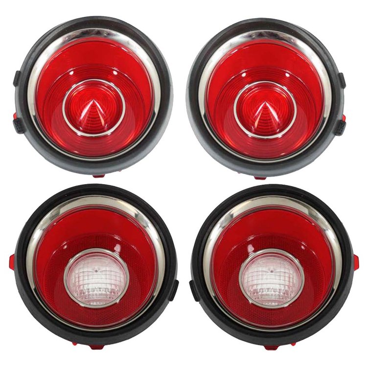 Tail & Back Up Lens Set 1971.5-73 Chevy Camaro RS