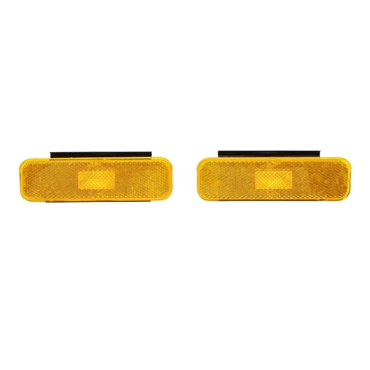A6731 1970-73 Chevy Camaro Front Marker Light Assembly w/ Gaskets & Brackets, Pair