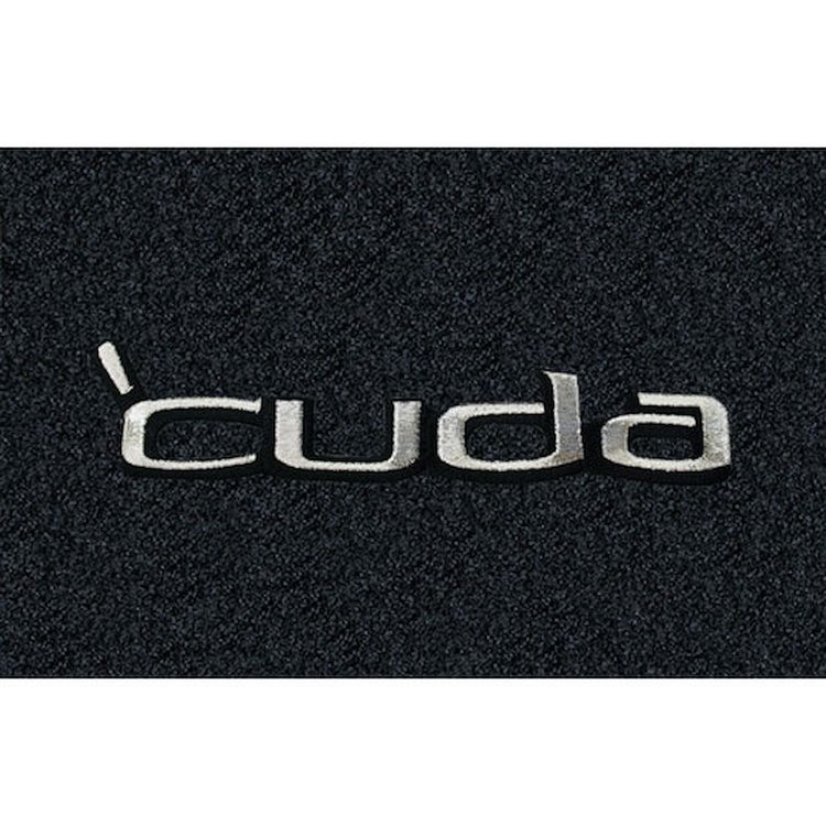cuda Block Letters Silver
