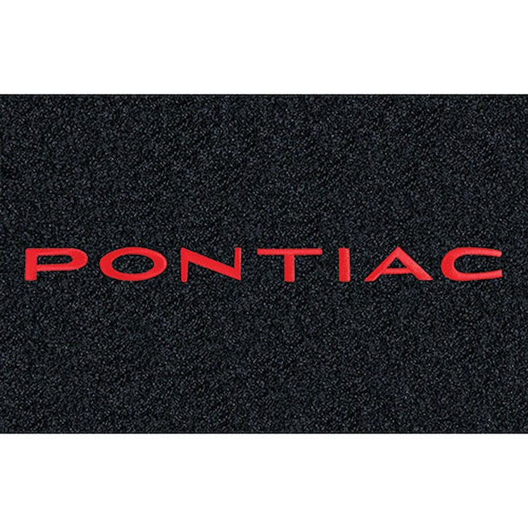 Pontiac Block Letters Red