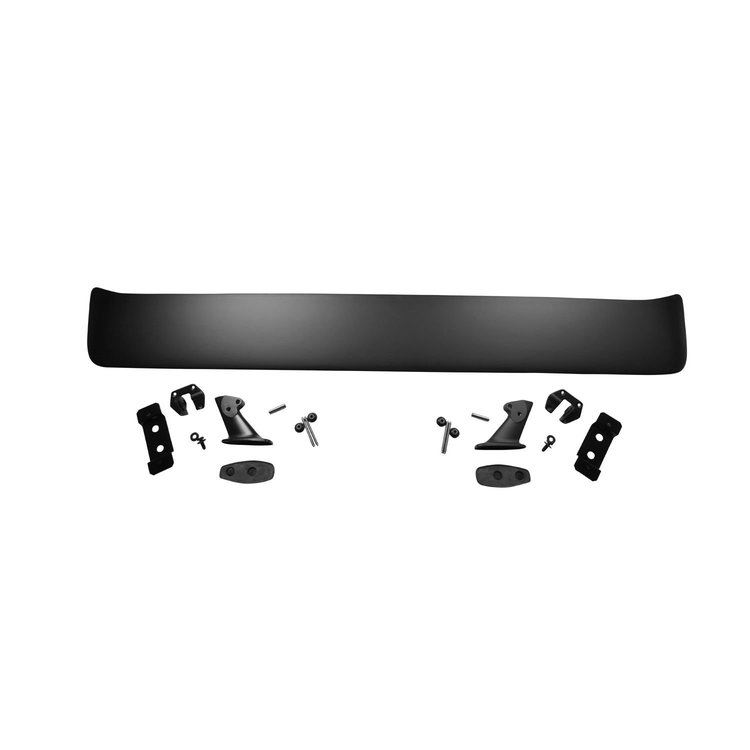 MP106B 71-74 Mopar B-Body Licensed Organosol Black Rear Gull Wing Spoiler, Complete Kit