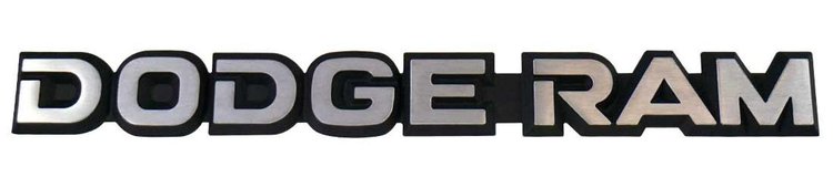 Tailgate/Hatch Emblem 1981-1993 Dodge D/W Series Truck w/ Sweptline Bed, Ramcharger