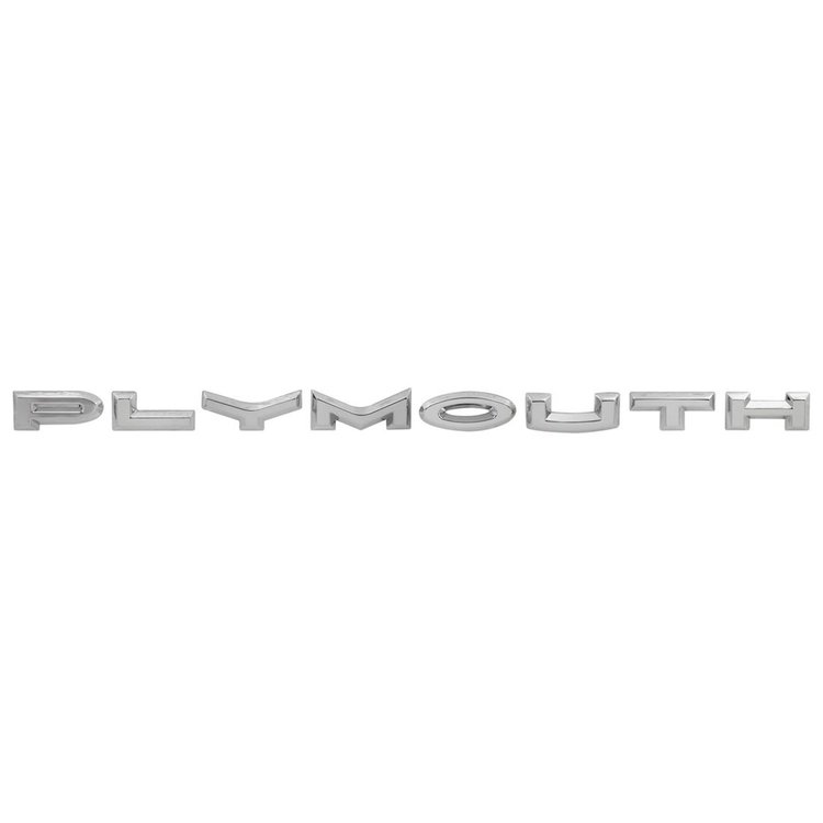 Hood Emblem Letters 1963 Plymouth Belvedere/Savory/Fury