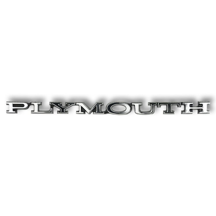 MP3179 "Plymouth" Hood and Rear Deck Emblem for 1968-1972 Plymouth A, B, and C-Body
