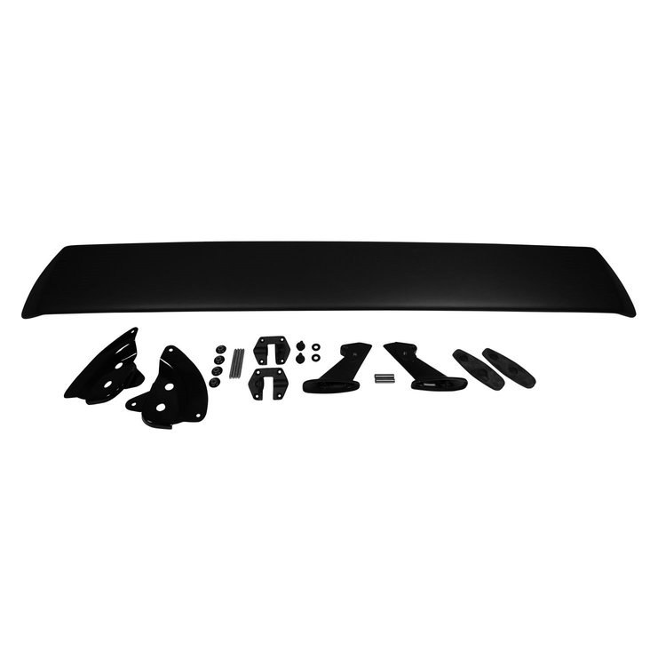 MP607B 70 Plymouth B-Body Licensed Mopar Organosol Black Go Wing Spoiler, Complete Kit