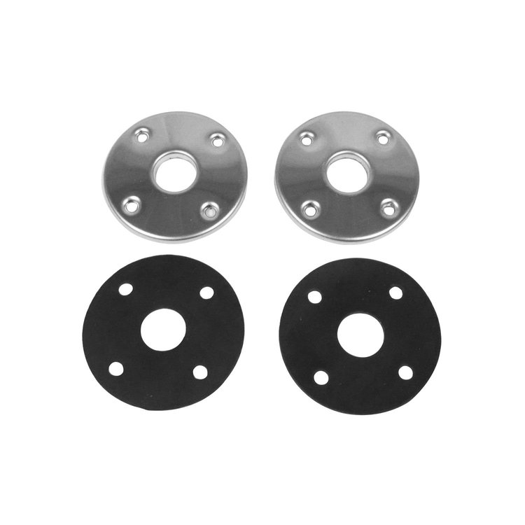 MPHP102PSZ 1969-1974 Mopar Stainless Steel Hood Pin Bezels and Gaskets