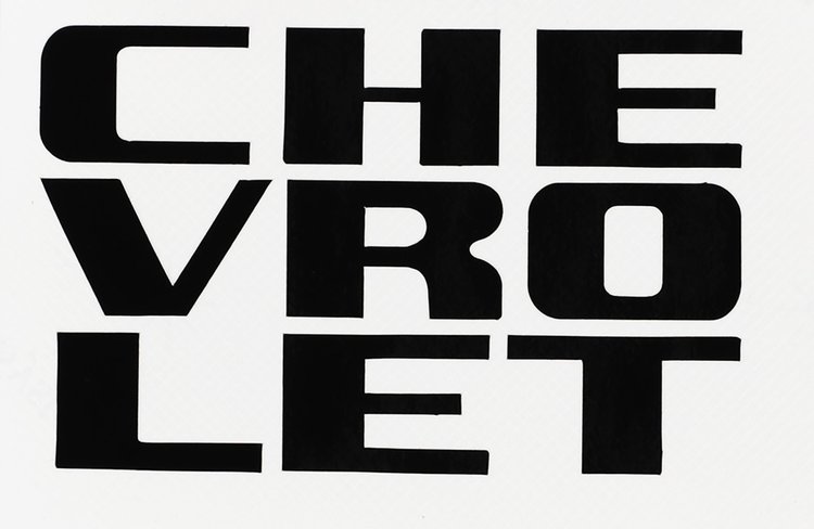 CHEVY GRILLE LETTERS