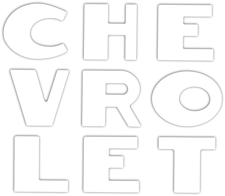 CHEVY LETTER SET
