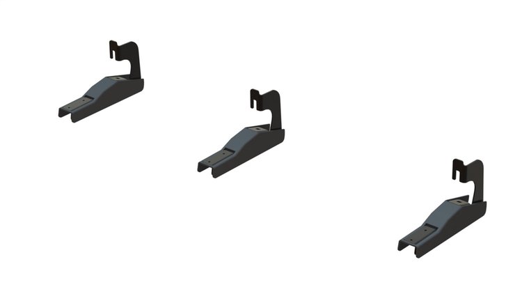 T3 Running Board Mounting Bracket, Fits Select GM, Steel [Black Powder Coat Finish]