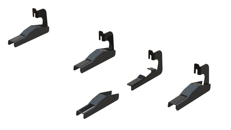 T3 Running Board Mounting Bracket, Fits Select GM, Steel [Black Powder Coat Finish]