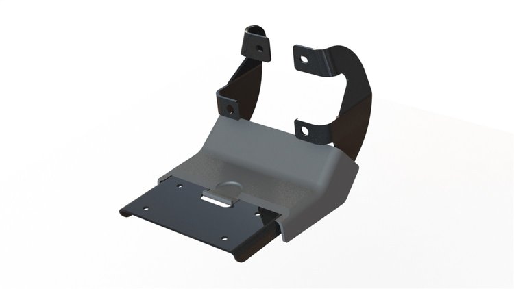 T3 Running Board Mounting Bracket, Fits Select Ford F-150, Steel [Black Powder Coat Finish]