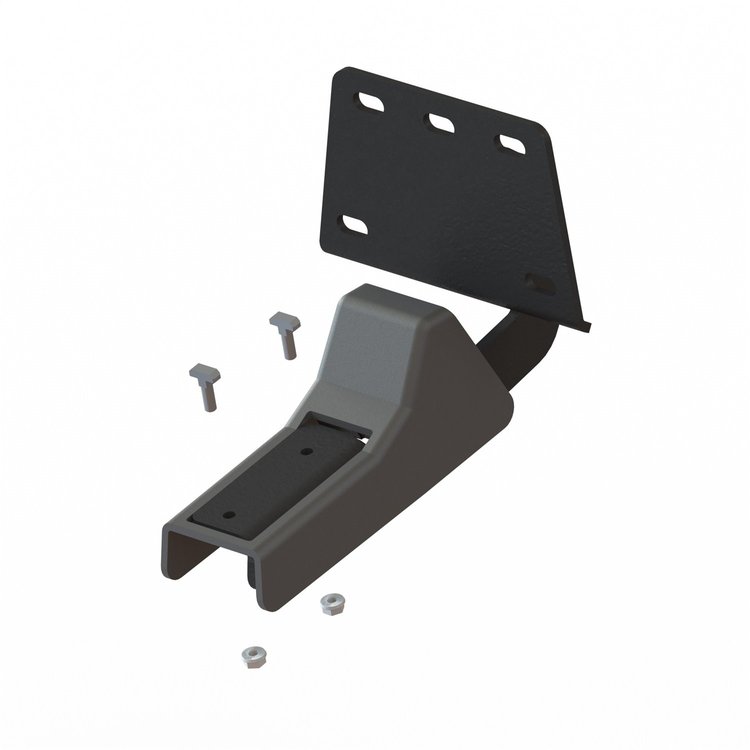 T3 Running Board Mounting Bracket, Fits Select Dodge Ram, Steel [Black Powder Coat Finish]