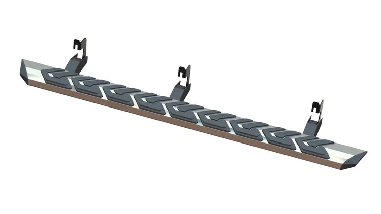 T3 Running Board, 67 in., Aluminum [Premium Chrome Finish]
