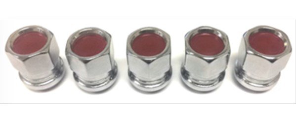 126BA 1/2 in.-20 Rally II Bulge Acorn Lug Nuts [Red Inserts]