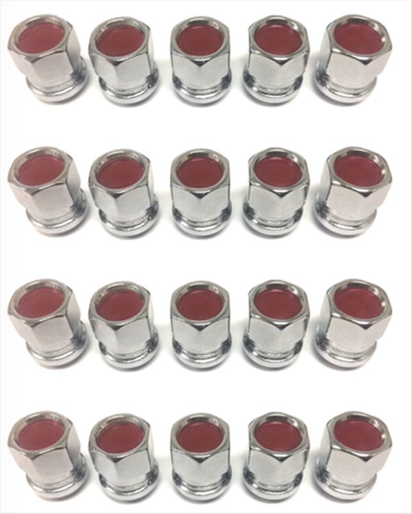 126BAS 1/2 in.-20 Rally II Bulge Acorn Lug Nuts [Red Inserts]