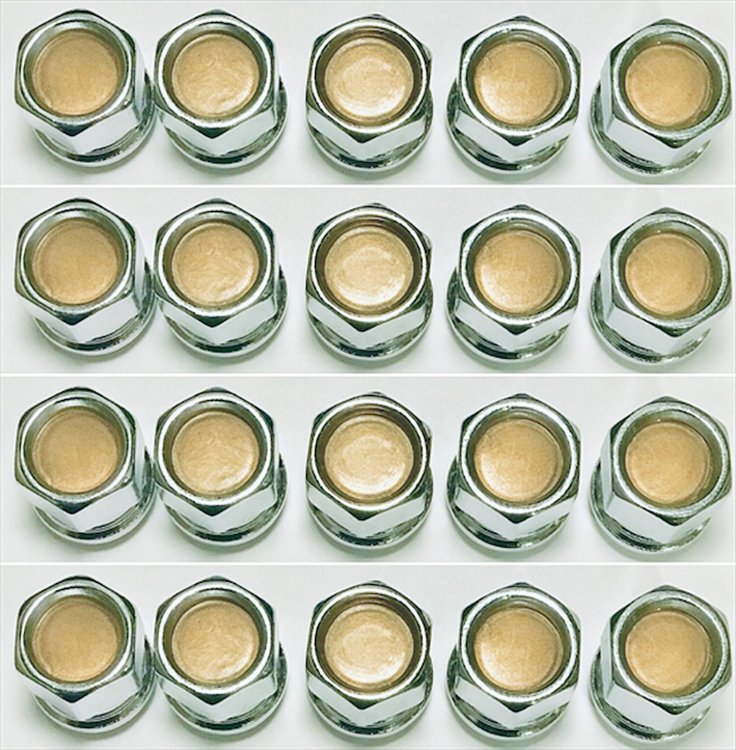 127BAS 1/2 in.-20 Rally II Bulge Acorn Lug Nuts [Gold Inserts]