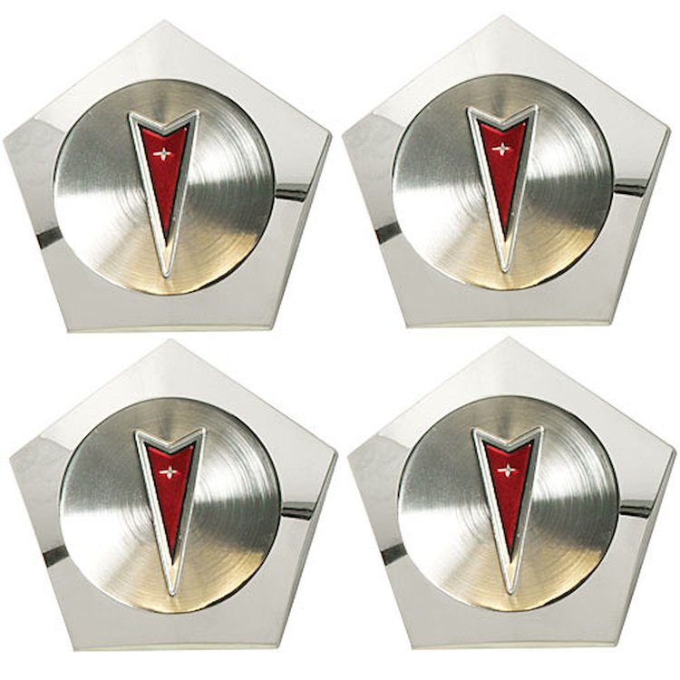 Pontiac Center Caps Red Arrowhead Logo