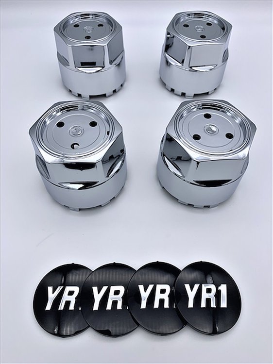 CCSYR1CHR1 Chrome Center Cap Set [Chrome YR1 Inserts]