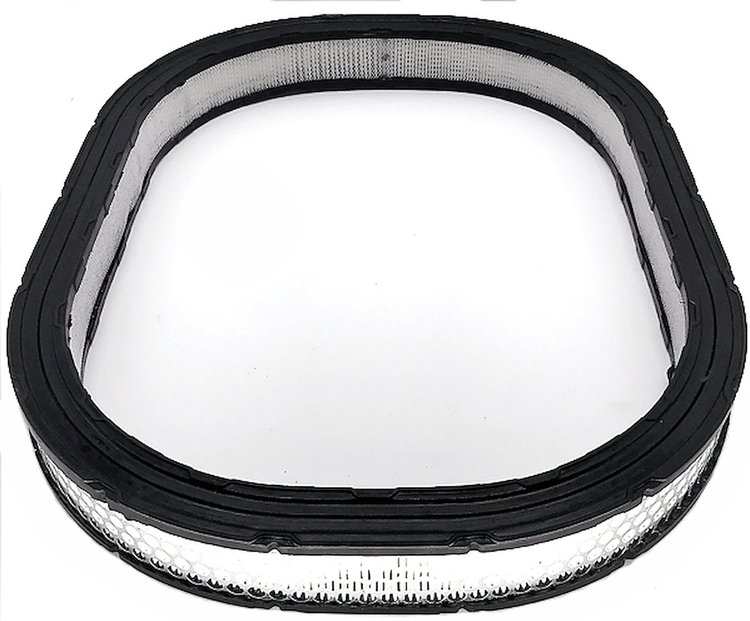 Oval Air Filter for Mopar 6-Pack, Hemi - Black