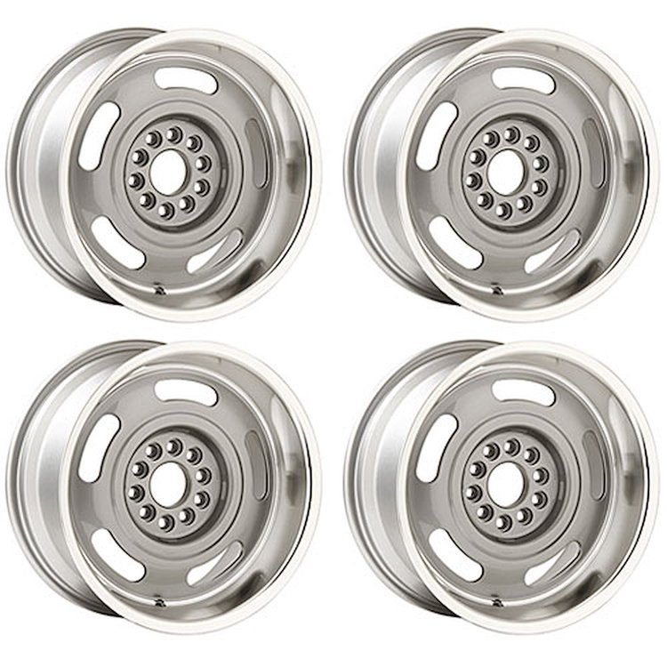 Cast Aluminum Corvette Rally Wheel Set 17" x 8" with 4-1/2" Backspacing
