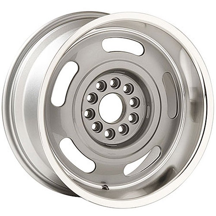 CRWT179SLV Corvette Rally Wheel [Size: 17" x 9"] Finish: Silver Powder Coated w/Machined Lip