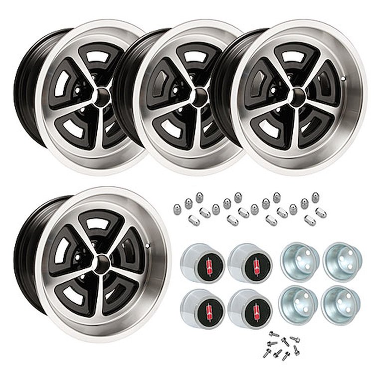 CWC179K GM Magnum Wheel Kit [Size: 17" x 9"] Finish: Black Powder Coated w/Machined Lip