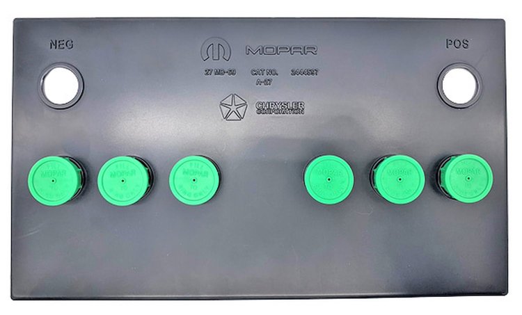OEM-Style Group 27 Battery Topper for Select 1966-1974 Mopar A-Body [Green]