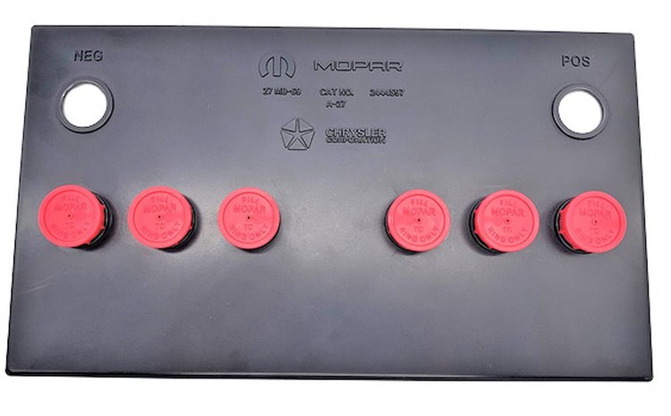 OEM-Style Group 27 Battery Topper for Select 1966-1974 Mopar A-Body [Red]