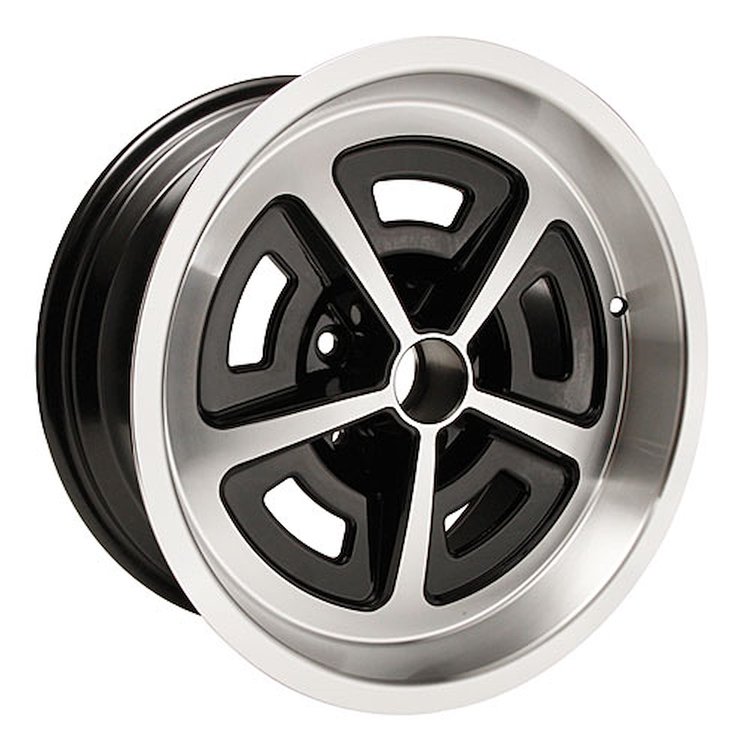 MMW178BLK Magnum Wheel [Size: 17" x 8"] Finish: Black Powder Coated w/Machined Lip