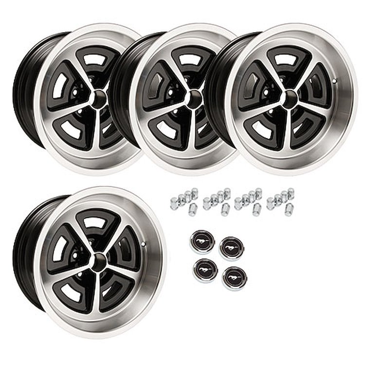 MWF179K Ford Magnum Wheel Kit [Size: 17" x 9"] Finish: Black Powder Coated w/Machined Lip