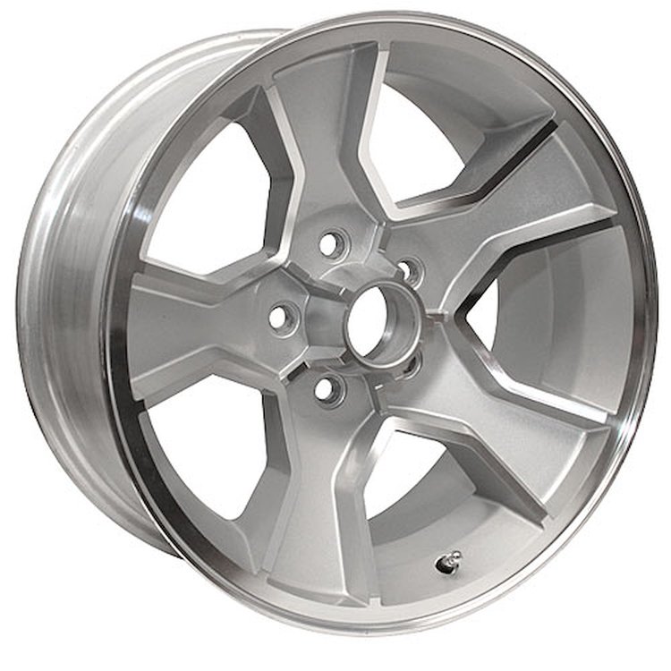 NW1784SLV N90 Wheel [Size: 17" x 8"] Finish: Silver Powder Coated w/Machined Lip